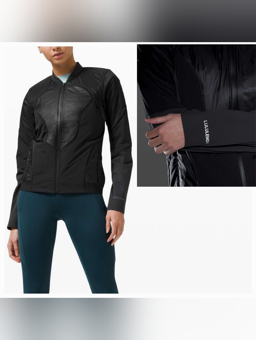 Lululemon Polar Pace Run Jacket Color Black Size 8